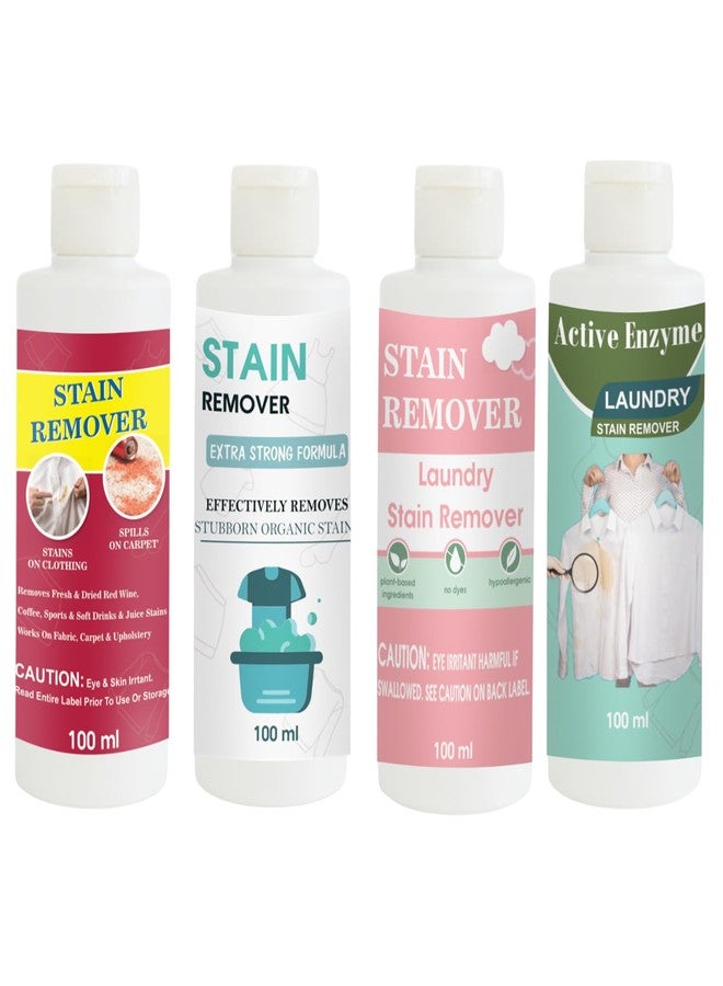 مجموعة مزيلات البقع من توفوس، تتضمن مزيلات بقع باللون الأحمر، والدمى، والوردي، والفستق | محلول تنظيف متعدد الأسطح للملابس والأقمشة والمفروشات (100 غرام لكل عبوة) - Image 1